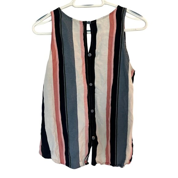 Ann Taylor Factory Women's Sleeveless Striped Top M - Picture 2 of 8